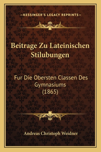 Beitrage Zu Lateinischen Stilubungen