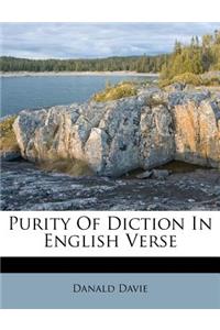 Purity of Diction in English Verse