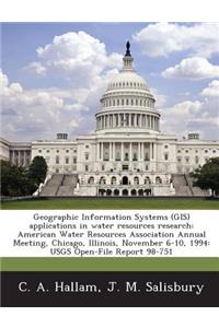 Geographic Information Systems (Gis) Applications in Water Resources Research