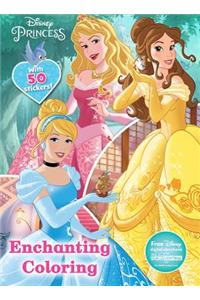 Disney Princess Enchanting Coloring: With 50 Stickers!