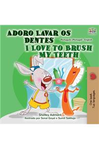I Love to Brush My Teeth (Portuguese English Bilingual Book - Portugal)