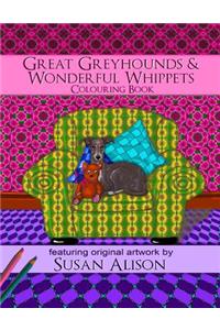 Great Greyhounds & Wonderful Whippets - A dog lover's colouring book