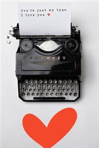 You're Just My Type I Love You Valentine's Gift (Notebooks and Journals)