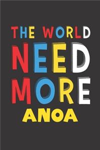 The World Need More Anoa: Anoa Lovers Funny Gifts Journal Lined Notebook 6x9 120 Pages