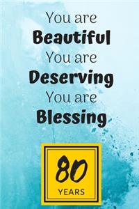 80th Birthday Journal