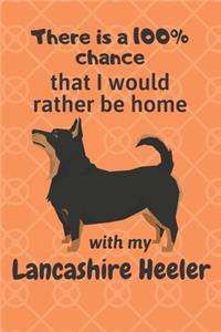 There is a 100% chance that I would rather be home with my Lancashire Heeler