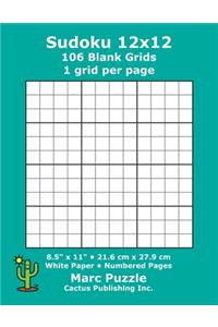 Sudoku 12x12 - 106 Blank Grids