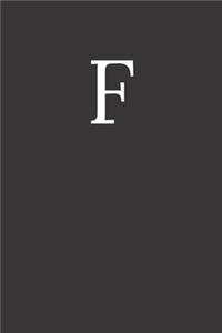 Buchstabe F Notizbuch