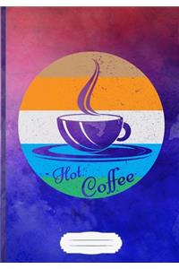 Hot Coffee Lined Notebook B5 Size 110 Pages
