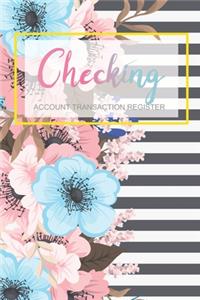 Checking Account Transaction Register