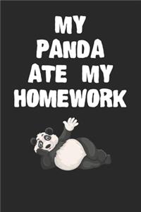 My Panda Ate My Homework Notebook