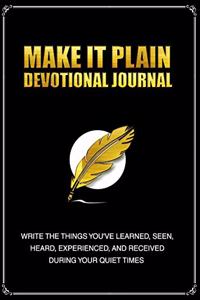 Make It Plain Devotional Journal