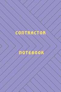 contractor organization notebook Diary - Log - Journal For Recording job Goals, Daily Activities, & Thoughts, History