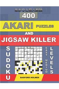 400 Akari puzzles and Jigsaw killer sudoku. Easy - medium levels.