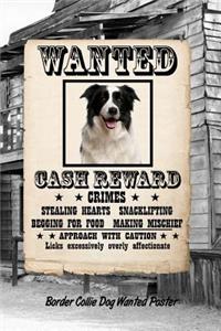 Border Collie Dog Wanted Poster