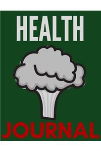 Health Journal: Blank Recipe Book, Recipe Journal, Blank Cookbook, Recipe Notebook, Family Cookbook (110 Pages, Blank, 8.5 X 11)