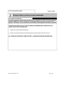 Npdes Form 2s Application Overview