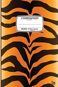 Composition Notebook Tiger