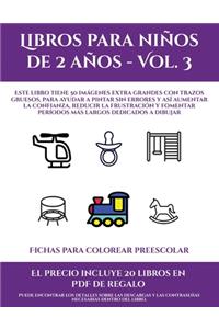 Fichas para colorear preescolar (Libros para niños de 2 años - Vol. 3)