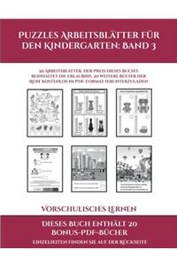 Vorschulisches Lernen (Puzzles Arbeitsblätter für den Kindergarten