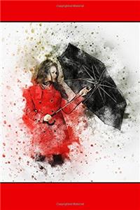 Girl in the Rain - Lined Notebook with Margins