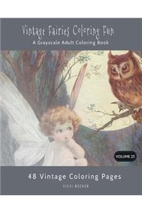 Vintage Fairies Coloring Fun