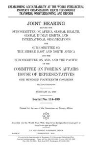 Establishing Accountability at the World Intellectual Property Organization