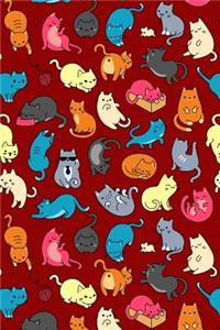 Bullet Journal Notebook for Cat Lovers Fun Cat Pattern 6