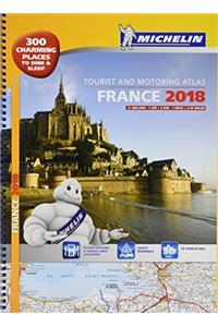France 2018 Tourist & Motoring atlas A3-Spiral