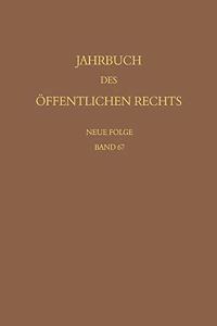 Jahrbuch Des Offentlichen Rechts Der Gegenwart. Neue Folge