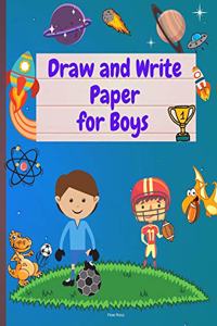 Draw and Write Paper for Boys