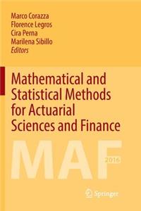 Mathematical and Statistical Methods for Actuarial Sciences and Finance