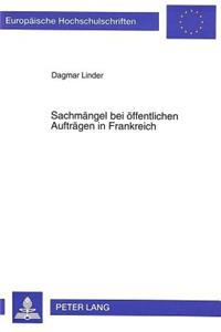 Sachmaengel bei oeffentlichen Auftraegen in Frankreich