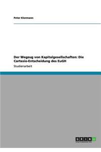 Wegzug von Kapitalgesellschaften