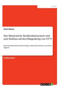 libanesische Konkordanzsystem und sein Einfluss auf den Bürgerkrieg von 1975