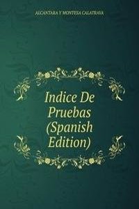 Indice De Pruebas (Spanish Edition)