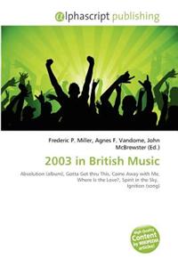 2003 in British Music