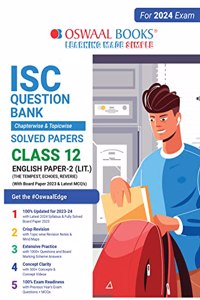 Oswaal ISC Question Bank Class 12 English Paper-2 Literature Book (For 2024 Board Exams)