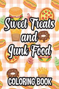 Sweet Treats And Junk Food Coloring Book