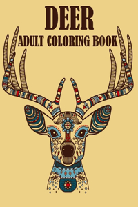Deer Adult Coloring Book