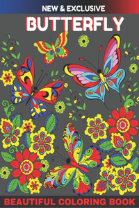 New And Exclusive Beautiful Butterfly Coloring Book