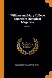 WILLIAM AND MARY COLLEGE QUARTERLY HISTO