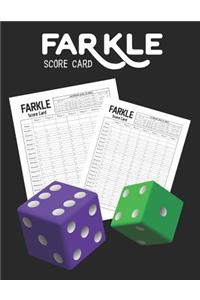 Farkle Score Card: Keep scores in ONE book