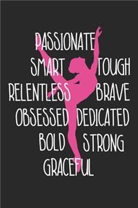 Gymnastics Notebook - Proud Gymnast Gift Novelty Gymnastics for Girls - Gymnastics Journal