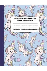 Handwriting Practice Paper Notebook Primary Composition Notebook