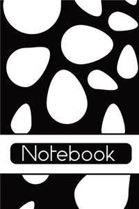 Black and White Teardrops Notebook