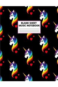 Blank Sheet Music Notebook