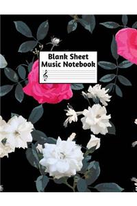 Blank Sheet Music Notebook