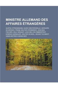 Ministre Allemand Des Affaires Etrangeres