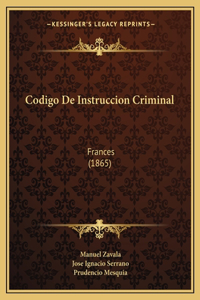 Codigo De Instruccion Criminal